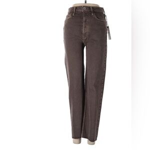 RE/Done 90s high-rise Loose watch chocolate button fly jeans size 29 NWT